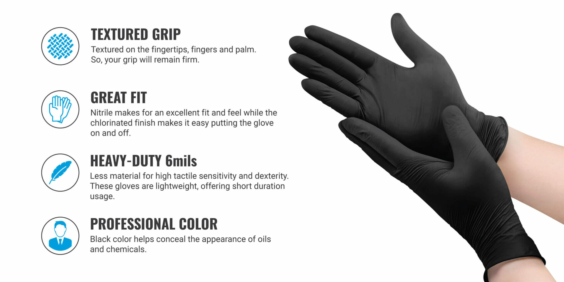 features of nitrile gloves 6 mil