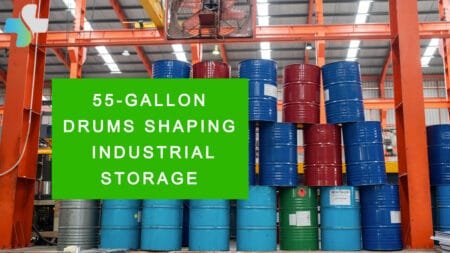 55-gallon drums in industrial storage solutions, 55-gallon drum storage solutions