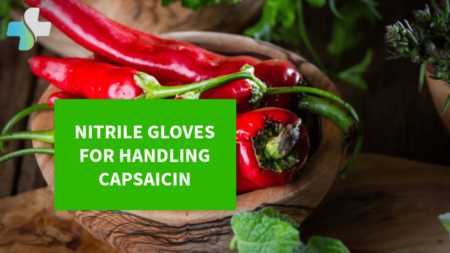 nitrile gloves for capsaicin protection